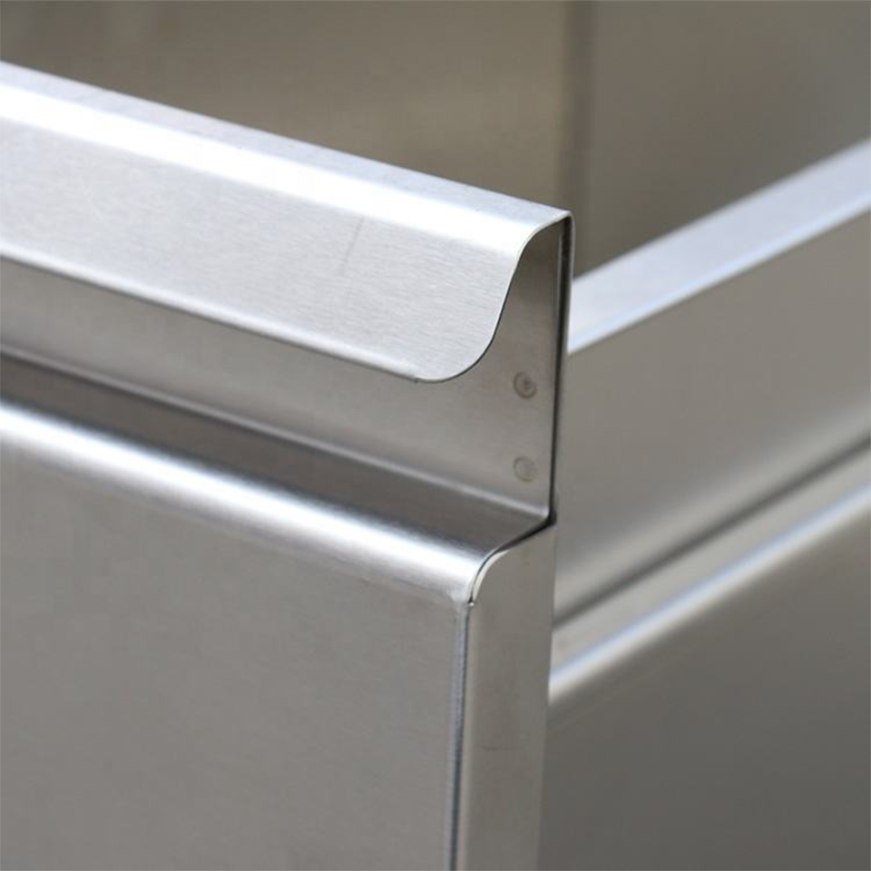 3-Tier Stainless Steel Kitchen Storage Drawer for Commercial Food Service