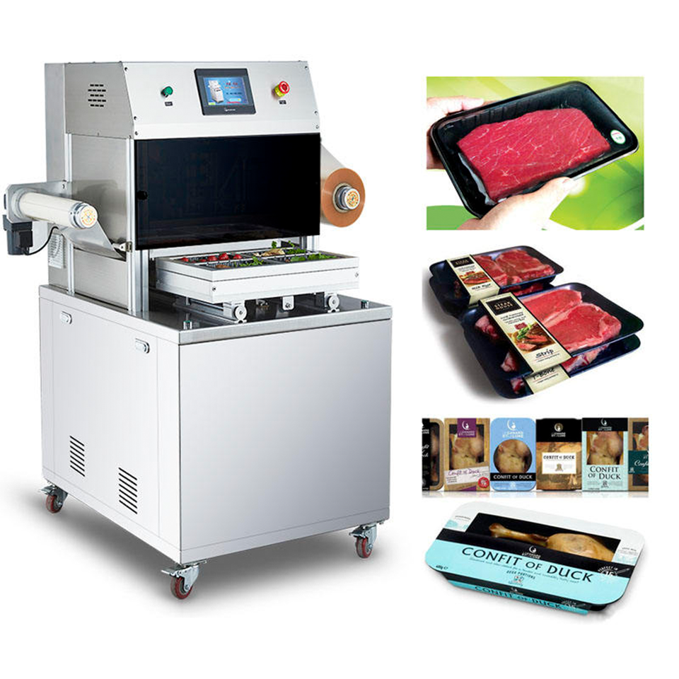 Automatic Vertical MAP Vacuum Packaging Machine DQ370L-V Gas Flush 370mm Film