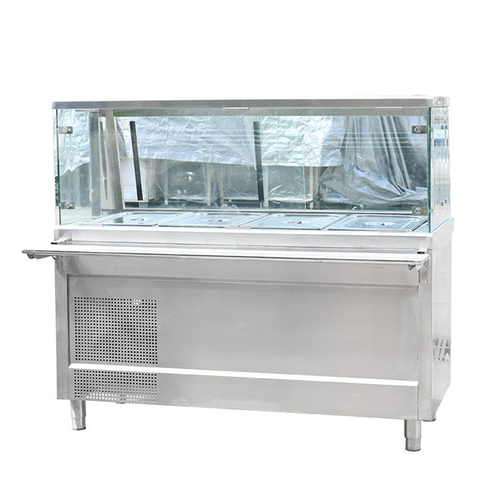 Commercial Glass Display Refrigerator 0–8°C for Supermarket Produce and Bakery