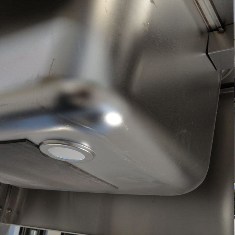 Commercial Single Bowl Stainless Steel Sink ZZDSDY with Drainboard and Shelf