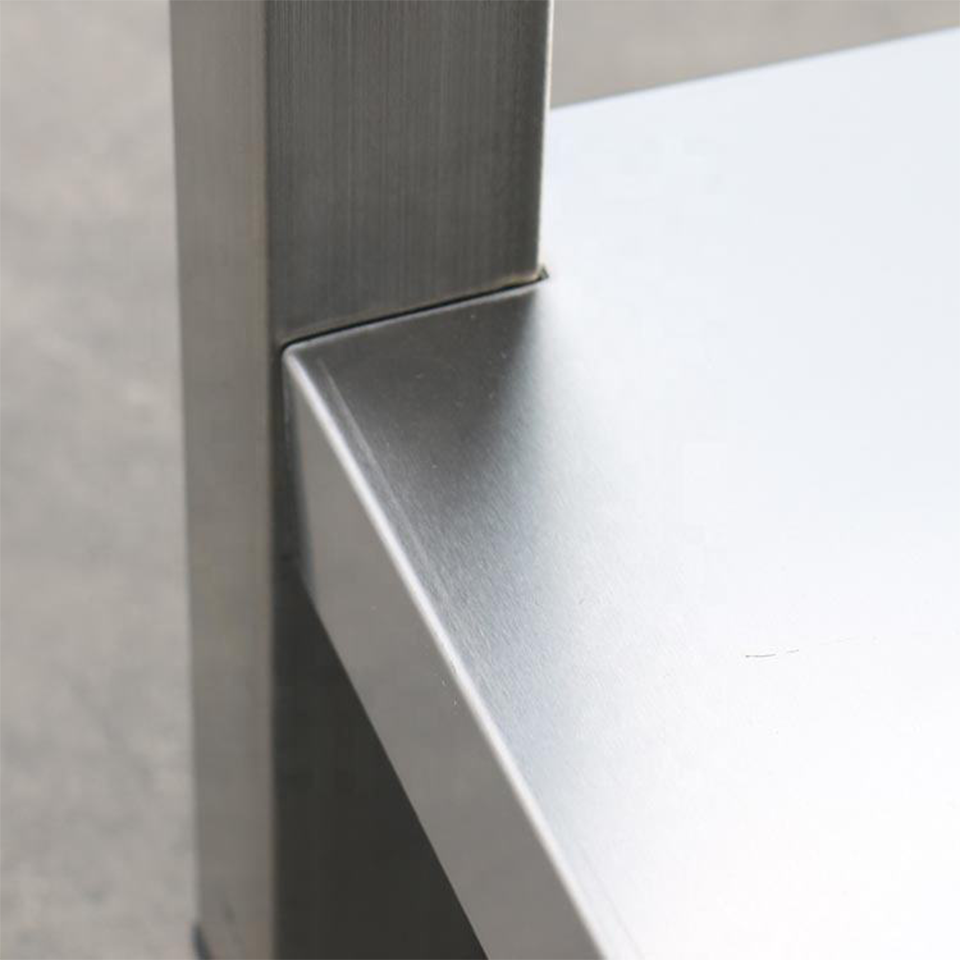 Commercial Stainless Steel Sink ZZDSSZ with Drainboard and Lower Shelf