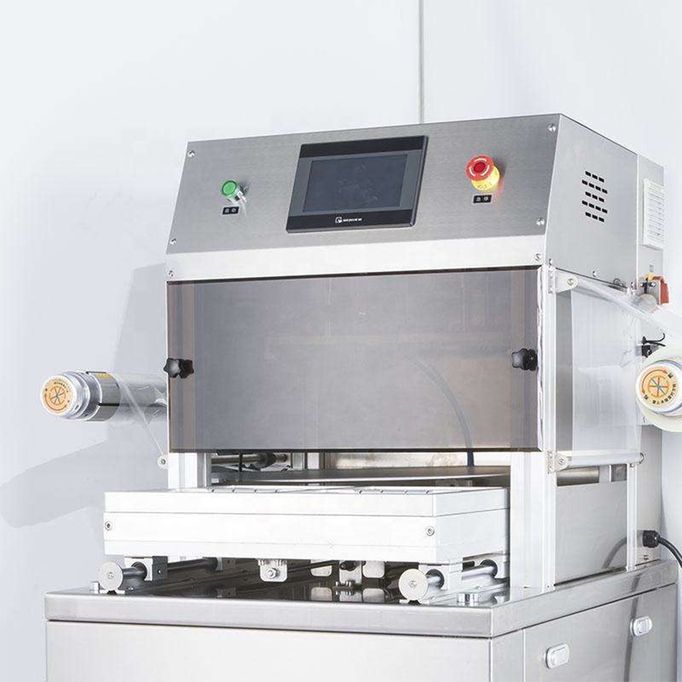 Commercial Vertical MAP Gas Flush Packaging Machine DQ370L-E 370mm Film
