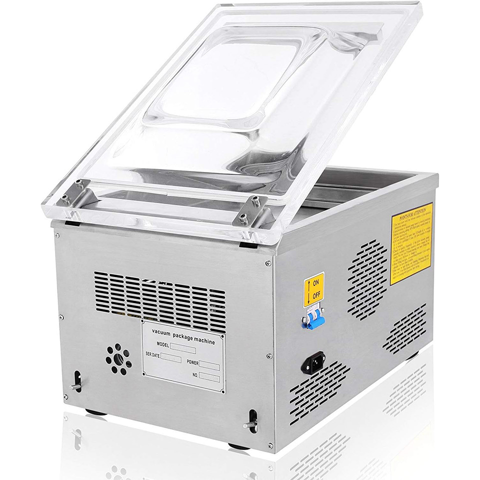 Desktop Vacuum Sealer 260mm Stainless Steel Compact Food Packaging Machine