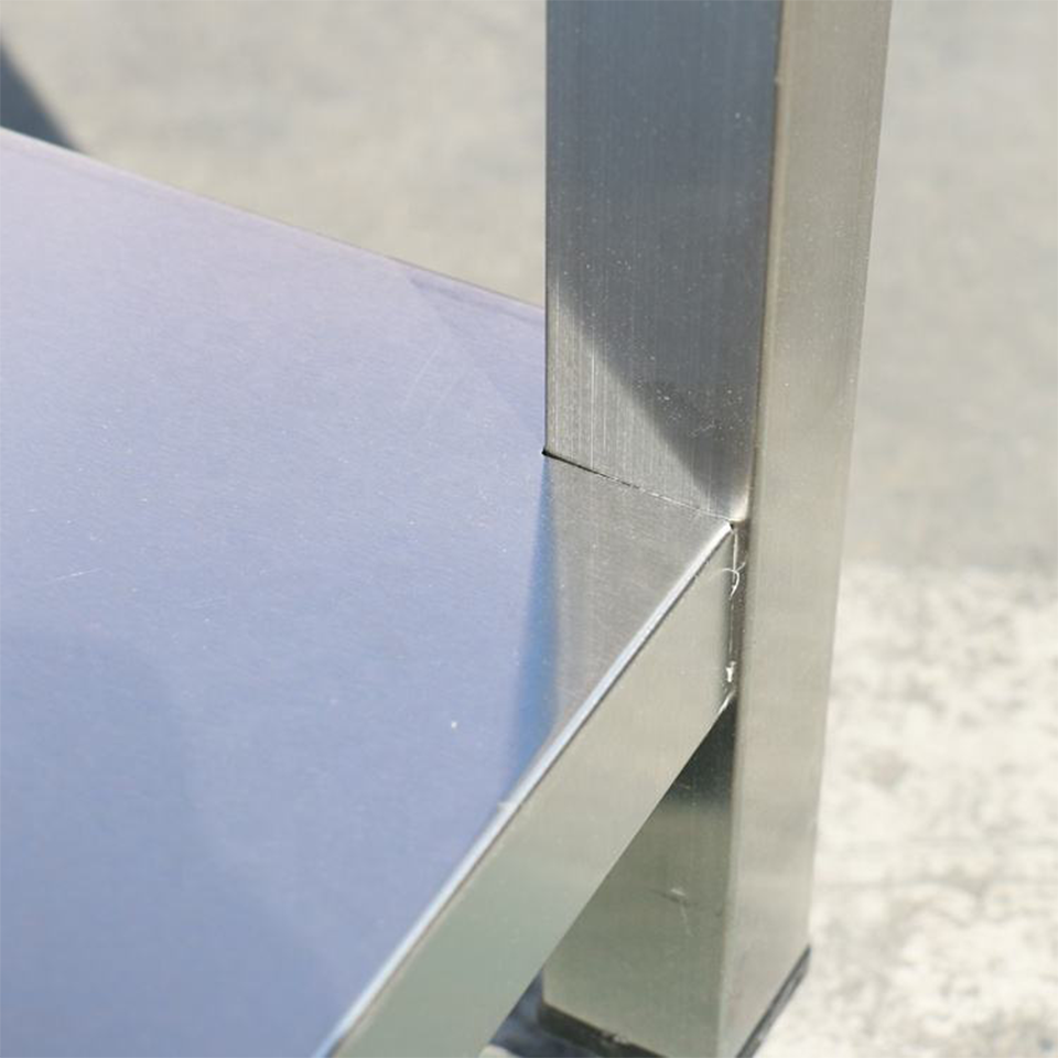 Detachable Two-Tier Stainless Steel Work Table for Commercial Kitchens