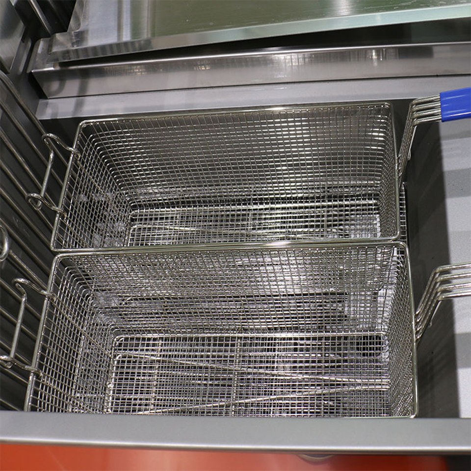 E-DZ-400G-2 Electric Fryer Dual Basket 16kW Reliable Performance