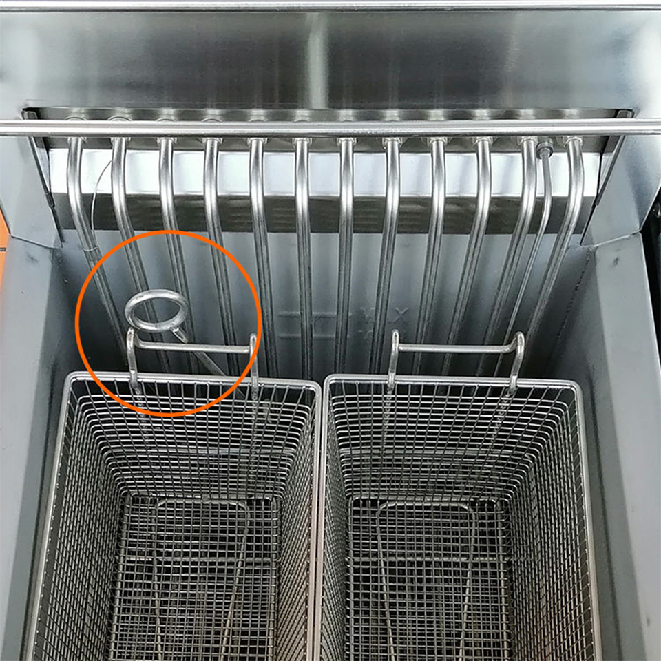 E-DZE-400G Electric Fryer 18kW Floor Standing 35L High Capacity