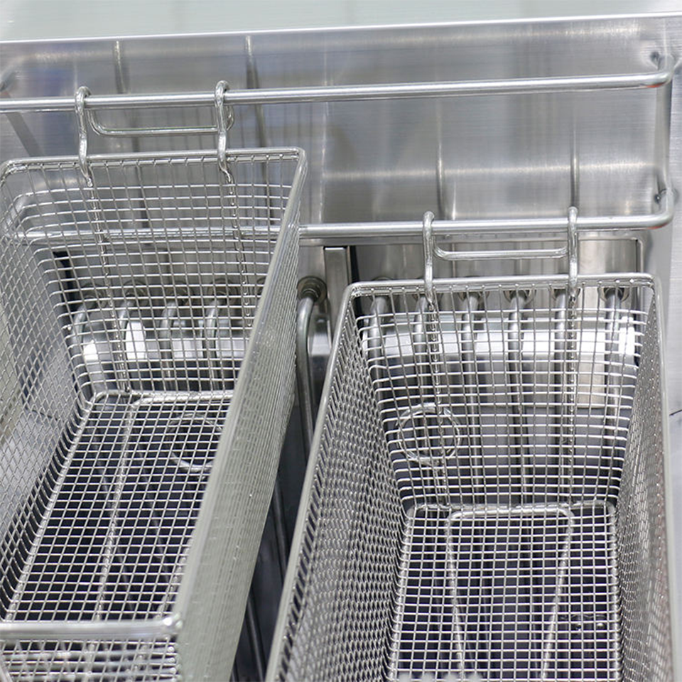 E-DZE-400GF Electric Digital Fryer 18kW Two Baskets Commercial Use