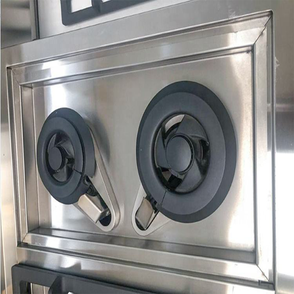E-RQB-600 Commercial 4-Burner Tabletop Gas Range Stainless Steel 16kW