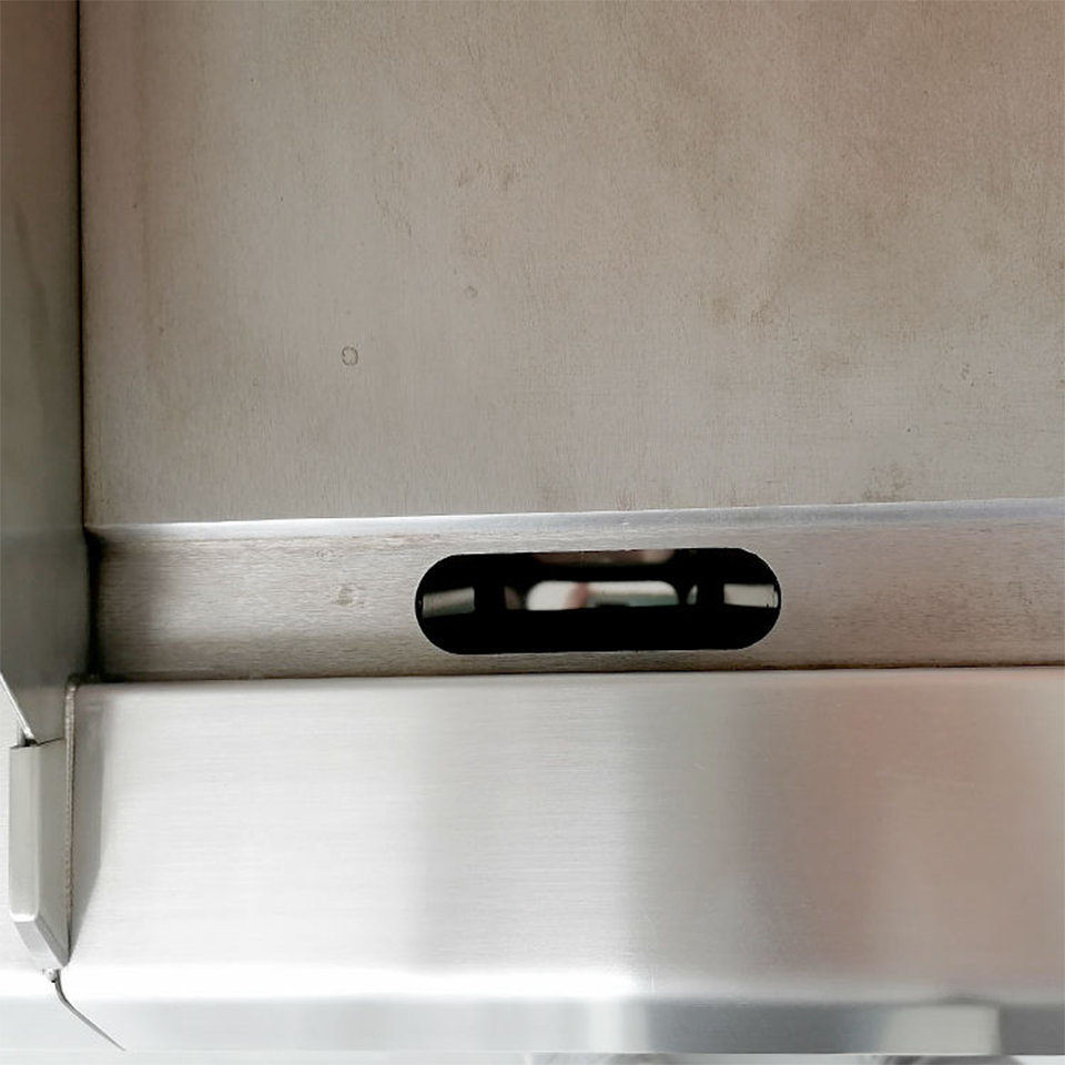 E-RQP-600X 8.5 kW Gas Griddle Compact Stainless Steel for Food Trucks