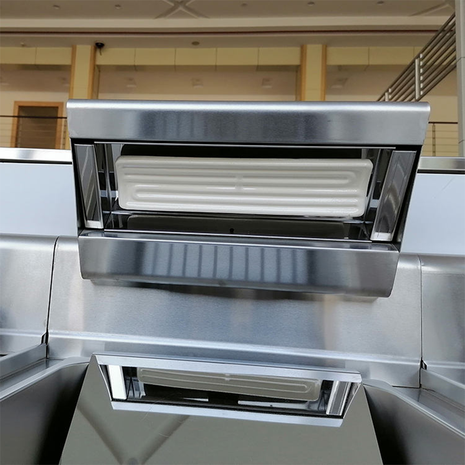 Electric Fry Holding Warmer with Dual Lamps for Fast Food and Snack Bars