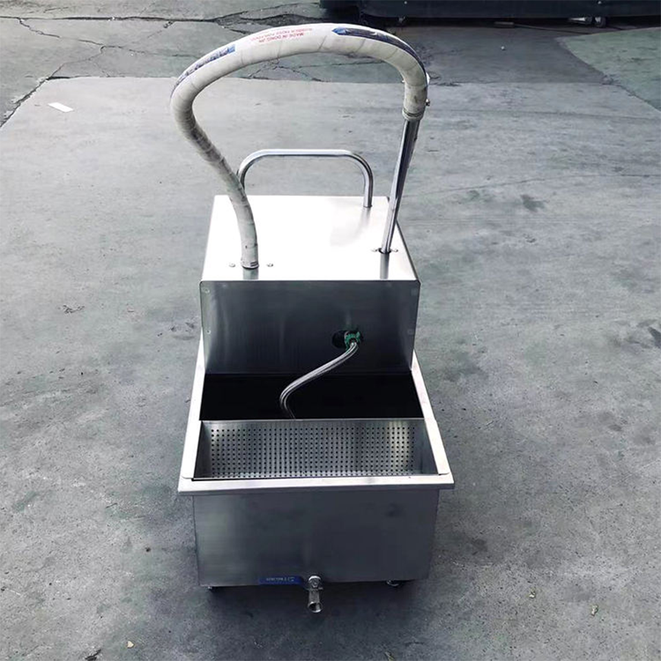 炸炉 滤油 推车 不锈钢 移动式 设计 25kg 用于商用 使用