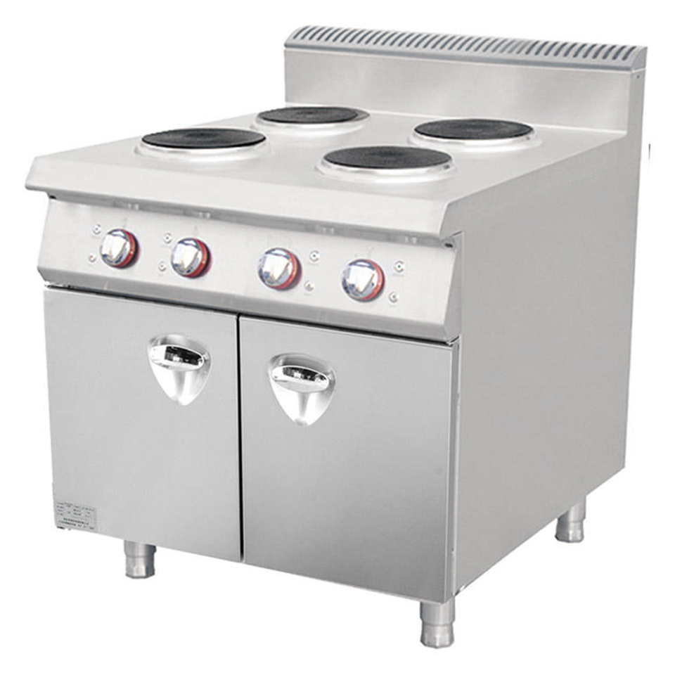 High Efficiency 4-Burner Electric Cooking Range for Restaurants
