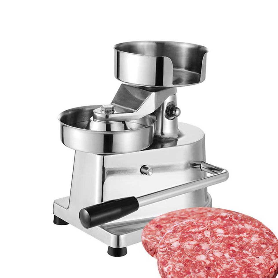 Manual Hamburger Patty Maker Aluminum Alloy Stable Base Easy Operation