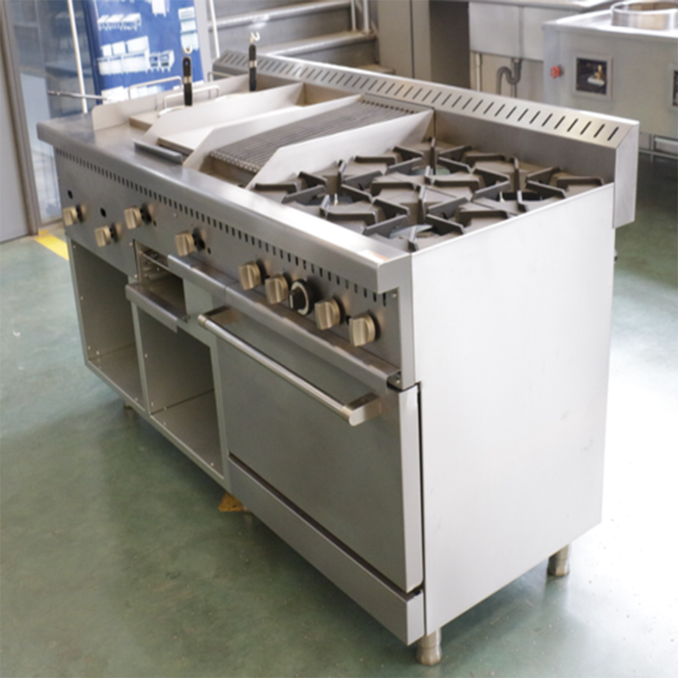 MZHL-72 多工位 燃气 烹饪 系统 高 容量 商用厨房