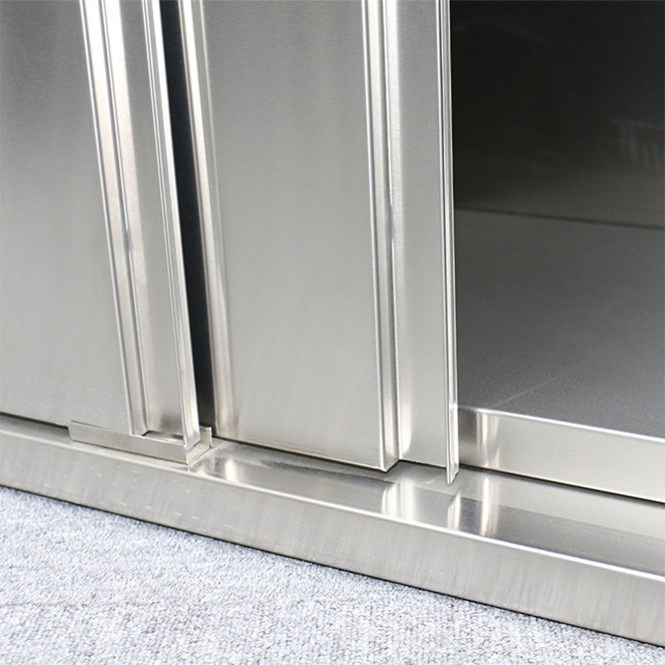 OBSLMGZT Stainless Steel Cabinet with Sliding Doors for Restaurants & Hotels