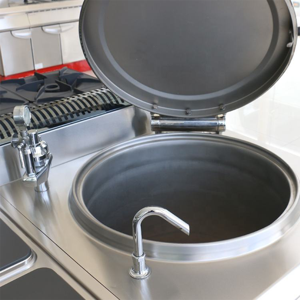 Professional Gas Boiling Pot 120L High Volume Soup and Stock Cooking