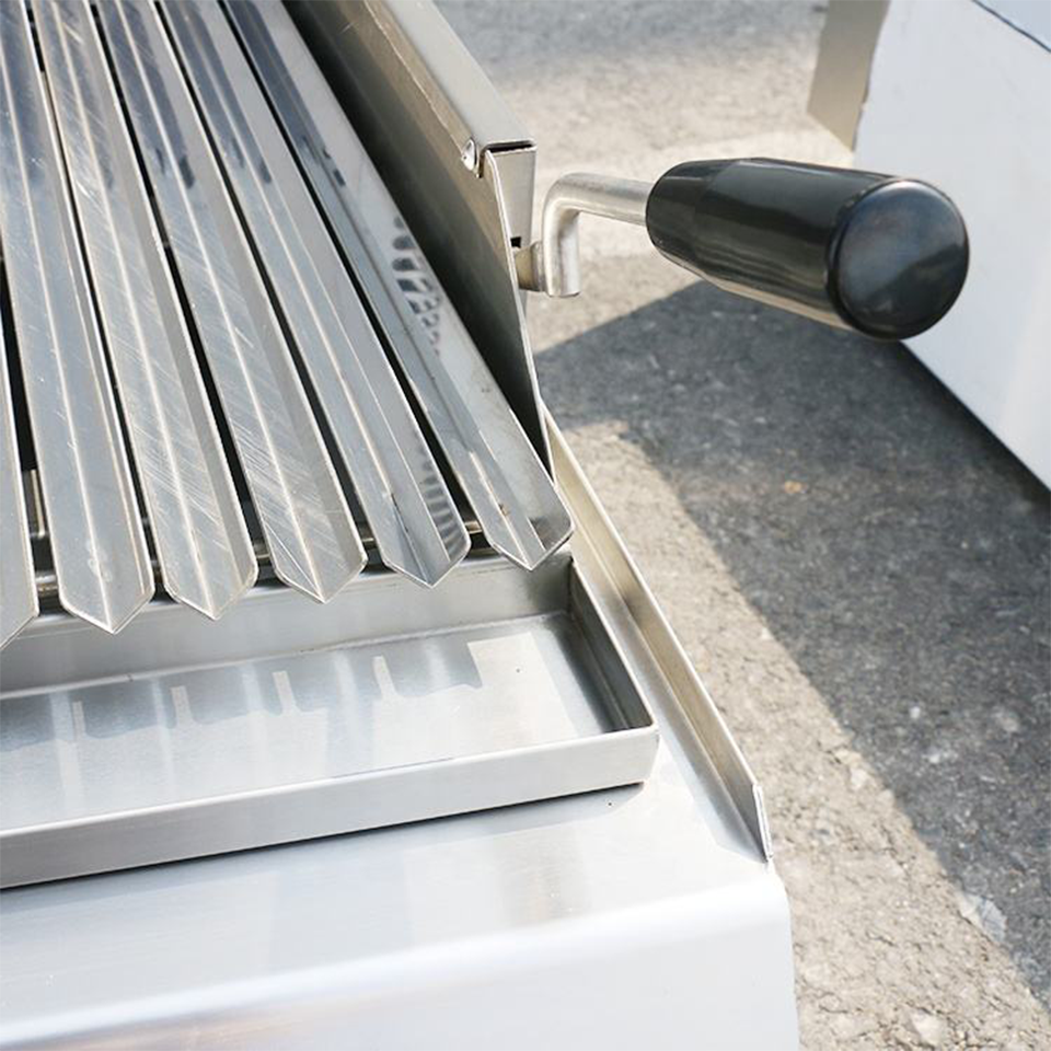 Stainless Steel Electric Lava Rock Grill E-RQH-400X High Volume Cooking