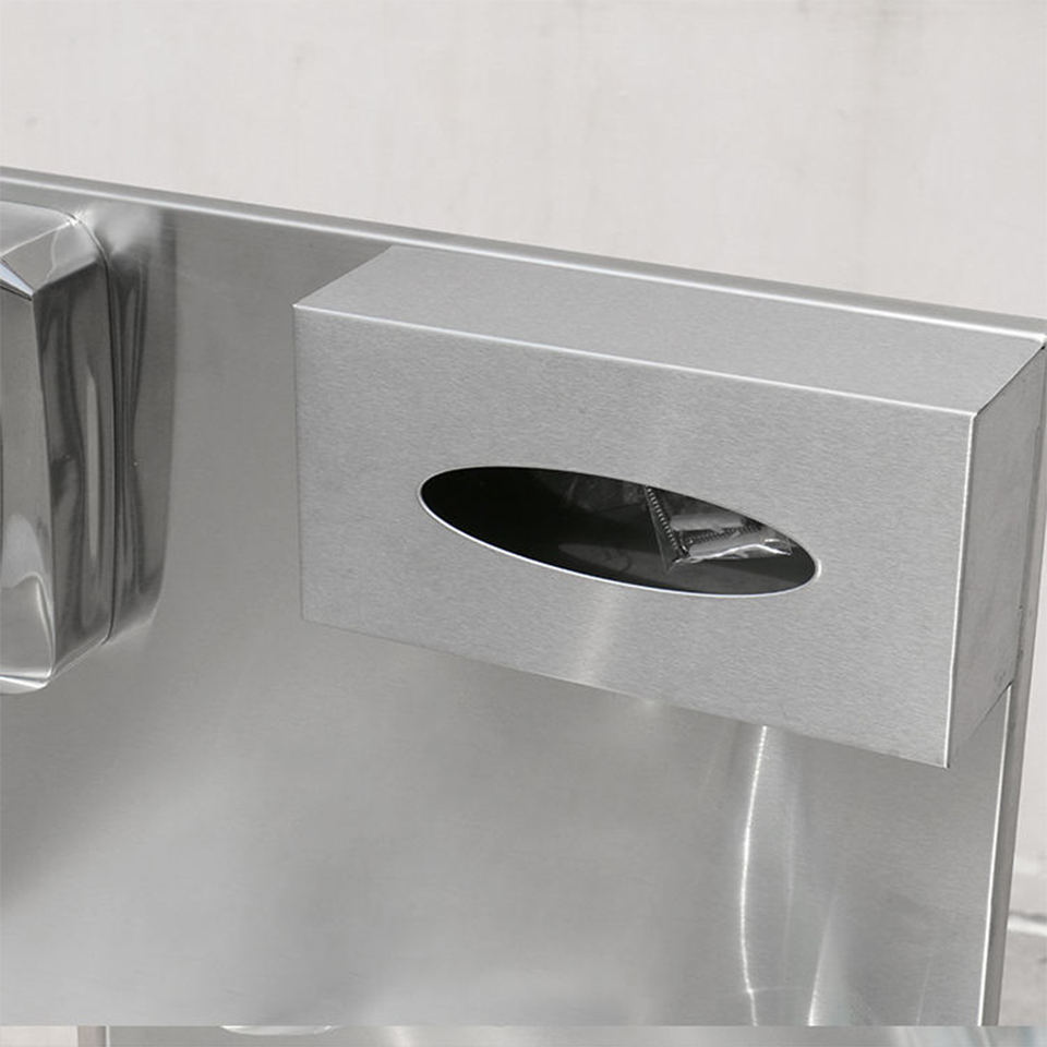 Stainless Steel Knee-Operated Hand Wash Sink XTSC-SP Single Bowl for Kitchens
