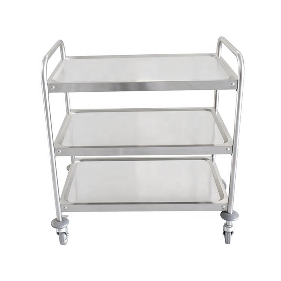 Three Tier Utility Trolley for Food Collection and Back of House Transport