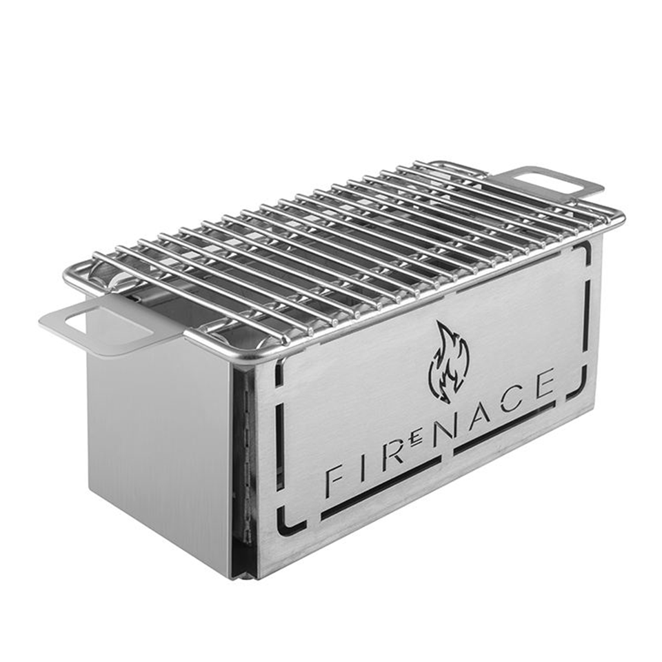 X-8 Lava Rock Grill Gas Countertop Adjustable 300-400°C Stainless Steel