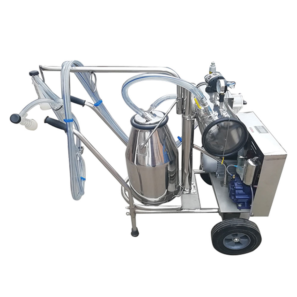 Vacuum Milking Machine Single or Double Bucket for Dairy Farms 10-24 Cows Per Hour