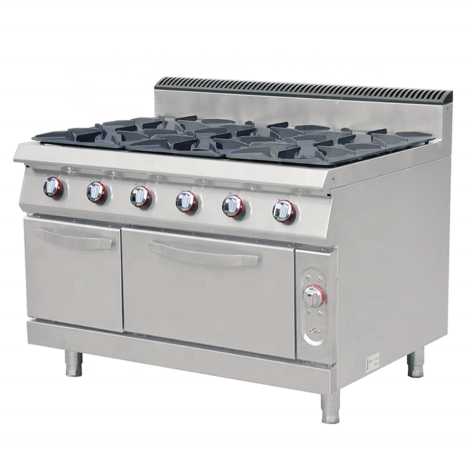 Commercial Gas Clay Pot Stove with 4 Burners for Restaurant Kitchens 22kW