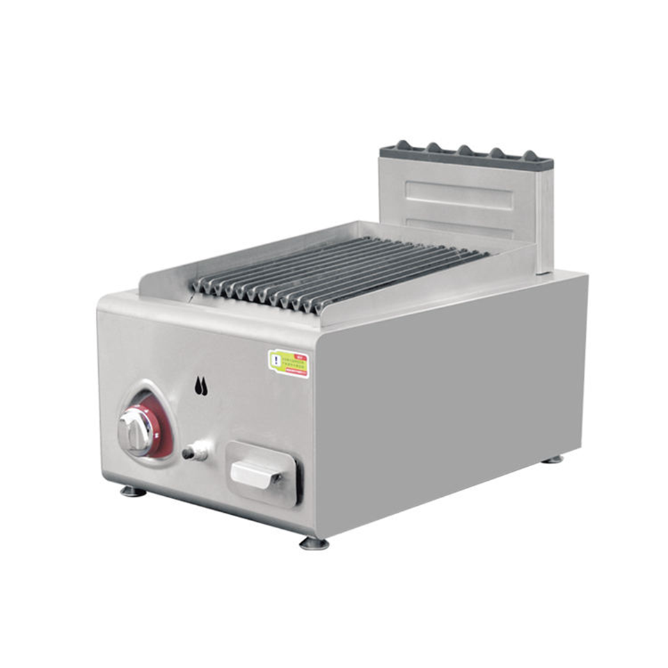 Gas Lava Rock Grill Tabletop for Commercial BBQ Cooking E-RQH-400 5kW